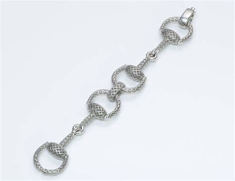 gucci diamantissima bracelet in sterling silver